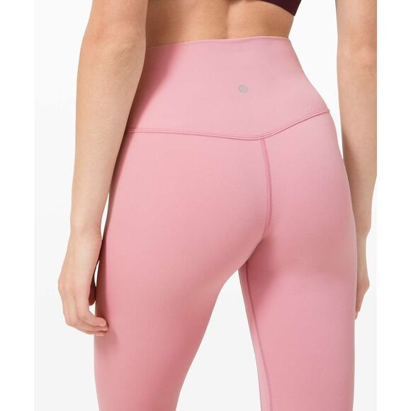 Lululemon Align Crop *21" Size 4 Pink Nulu - Picture 3 of 9